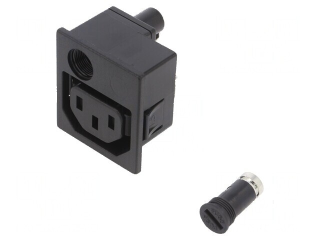 Conector alimentare AC soclu mamă 10A 250VAC IEC 60320