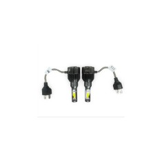 Set Bec H4 2 faze cu LED 30W - 4800 lumen 6000k 12-24V Cod: LX88 Automotive TrustedCars
