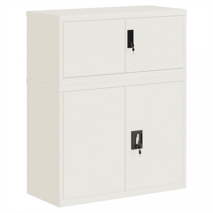 Fiset, alb, 90x40x110 cm, otel