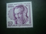 HOPCT TIMBRE MNH 572 MUZICIAN / FILOZOF JOSEF M HAUER 1983 -1 VAL AUSTRIA, Nestampilat
