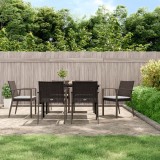 vidaXL Set mobilier de grădină cu perne, 7 piese, poliratan și oțel