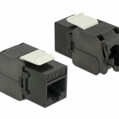 Modul Keystone RJ45 la LSA Cat.6A UTP Negru, Delock 86267