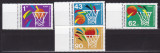 BULGARIA 1991 SPORT BASCHET SERIE MNH, Nestampilat