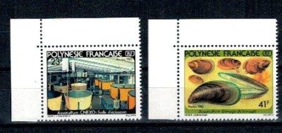 Polinezia Franceza 1981 - Acvaculturi, serie neuzata foto