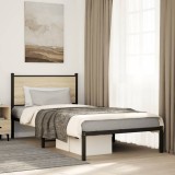 VidaXL Cadru pat metalic fără saltea, stejar sonoma, 107x203 cm 4007712
