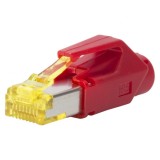 Conector de retea RJ45 cat. 6A Rosu, RJ45C6A-RT, Oem