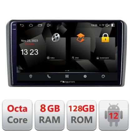 Navigatie Audi A3 8P Quad Core 5960Pro-049 Android Octa Core Qualcomm 2K Qled 8+128 DTS DSP 360 4G Optical CarStore Technology
