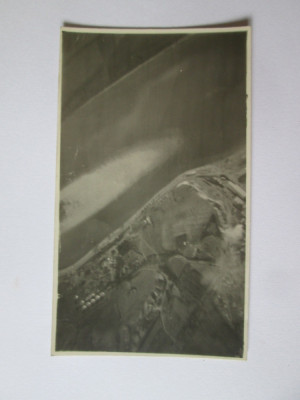 Fotografie aeriană 110 x 65 mm realizată dintr-un avion ICAR &amp;icirc;n anii 30 foto