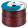 Cablu difuzor CCA 2x2,5 mm rosu/negru, rola 100 m Cabletech