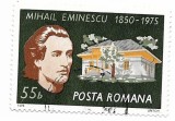 Romania (612) - 125 de ani de la nasterea lui M. Eminescu, 1975 - obliterata