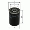 Filtru ulei PEUGEOT BOXER platou / sasiu (ZCT) (1994 - 2002) BOSCH 0 451 103 238