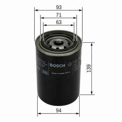 Filtru ulei PEUGEOT BOXER platou / sasiu (ZCT) (1994 - 2002) BOSCH 0 451 103 238 foto