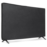 Husa TV 75 inch Kwmobile Negru Textil Poliester - Protectie Praf Zgarieturi Interior
