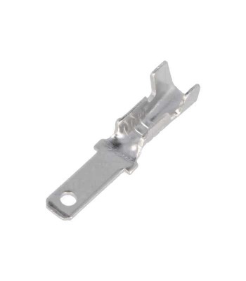 Terminal papuc plat 2.8mm 0.5mm tata 0.5-1mm2 crimpat pe cablu foto