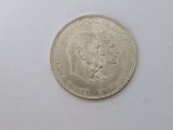 Danemarca 5 Kroner 1960 - Argint Frederik IX Silver Wedding Anniversary.