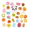 Set 30 Brelocuri Jucarii Squishy Multicolor, Diverse Modele, Antistres, Senzoriale, Motricitate, Fete Baieti 3+