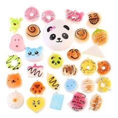 Set jucarii Squishy tip breloc 30 bucati diferit