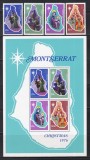 Monserrat 1976 - Crăciun, Serie + Bloc, MNH