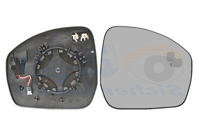 Geam oglinda exterioara cu suport fixare Land Rover Discovery/Lr4 (Taa), 2014-12.2016; Discovery, 11.2016-, partea Dreapta, incalzit; sticla convexa; foto