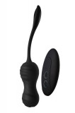 Ou Vibrator Virginia Thrusting&amp;Vibrating Remote Control Silicon USB Negru 18.6 cm