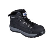 Ghete din piele nabuc,negru,Portwest 44