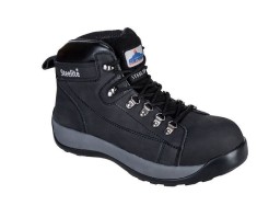 Ghete din piele nabuc,negru,Portwest 44