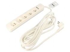 Prelungitor Electric 5 Prize PVC Alb 1,5m 16A