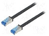 Cablu patch cord, Cat 6a, lungime 7.5m, S/FTP, LOGILINK - CQ7083S foto