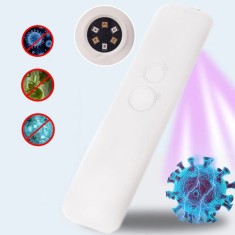 Sterilizator 6 led-uri uvc portabil pentru obiecte, temporizator, lampa tip