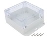 Carcasa universala KRADEX Policarbonat IP65 120x120x60mm Gri Deschis Transparent ZP