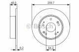 Disc frana HONDA ACCORD VII (CM) (2002 - 2008) BOSCH 0 986 479 T81