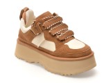 Pantofi sport UGG maro, ASTROMEL, din material textil si piele intoarsa