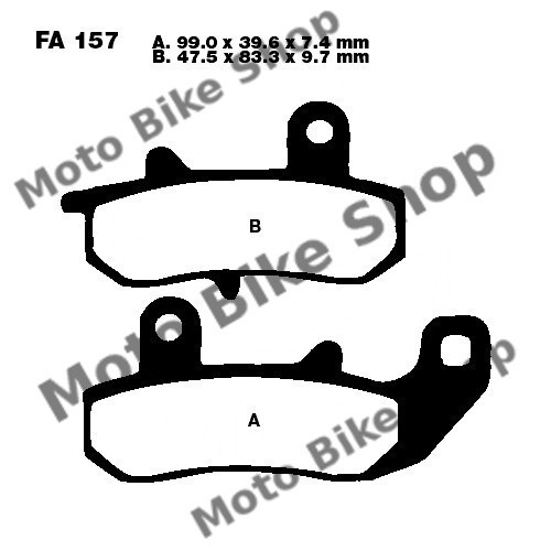 MBS Placute frana EBC, Cod Produs: 7374531MA