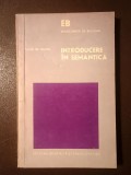 Tullio de Mauro - Introducere &icirc;n semantică