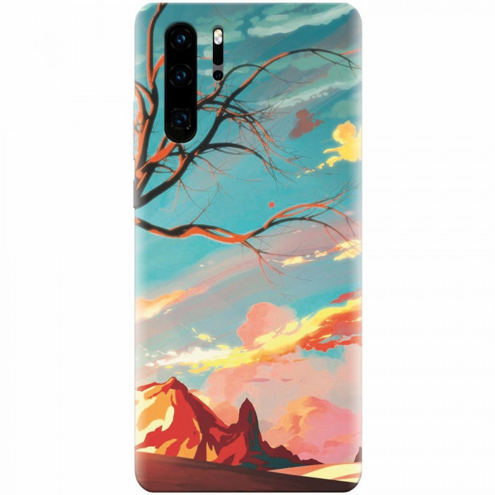 Husa silicon pentru Huawei P30 Pro, Artistic Landscape