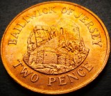 Moneda exotica 2 PENCE - JERSEY, anul 1987 * cod 4139 B, Europa