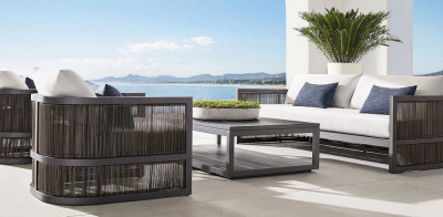 Set mobilier premium din aluminiu, pentru terasa/gradina/balcon, model Bari foto