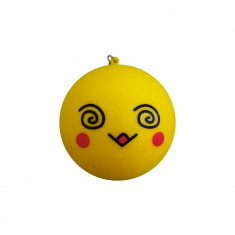 Breloc Squishy cu Fata de Emoji - Galben No3 foto