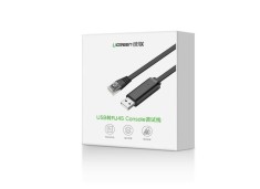 CABLU USB Ugreen adaptor "CM204" cablu consola USB 2.0 (T) la RJ-45(T) 1.5m negru "50773" - 6957303857739