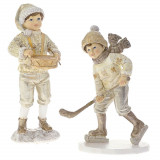 Set 2 figurine Kids with Drum and Hockey 9 cm x 17 cm, Iliadis Alexandros