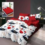 LENJERIE FINET 6 PIESE CU HUSĂ &ndash; 160&times;200 ȘI 180&times;200 (HF6P19) - 180x200