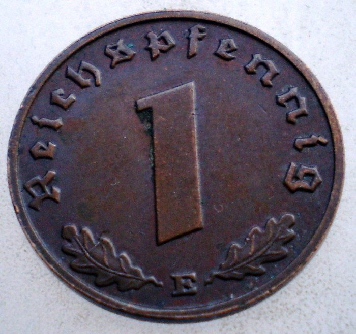 2.712 GERMANIA 1 REICHSPFENNIG 1938 E