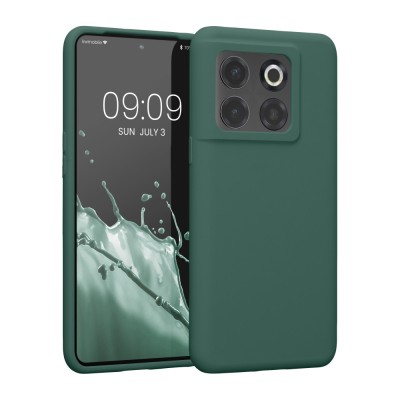 Husa kwmobile pentru OnePlus 10T , Silicon, Verde, 59638.166 foto