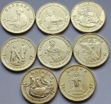 Set complet 8 monede 10 ruble 2026 Rusia, Cities of Labour Valour 6, unc