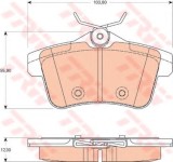 Set placute frana,frana disc CITROEN C4 II (B7) (2009 - 2016) TRW GDB1828