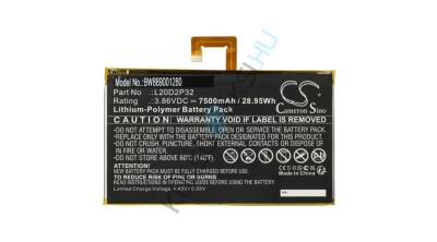 &amp;Icirc;nlocuire baterie tabletă VHBW pentru Lenovo L20D2P32 - 7500 mAh 3,86 V Li-polimer foto