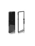 Cumpara ieftin Husa Bumper Silicon + Plastic Sony Xperia E3 Clear Black