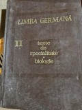 Limba Germana. Texte De Specialitate. Biologie II - Tiraj: 1130 Exemplare - Jean Livescu Vol II