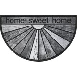 Covor Intrare 45X75 Cm &ndash; Semiluna Home Gri Polyester+Pvc Moftx