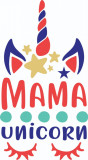 Cumpara ieftin Sticker decorativ, Mama unicorn, Multicolor 85 cm, 4831ST, Oem